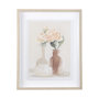 14025 - Boho Flowers II by Mercana Studio a Hand Embellished Textured Framed Art Print Matted under Glass