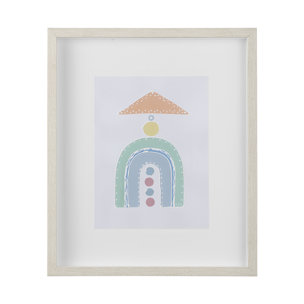 Pavilion I by Mercana Studio a Hand Embellished Textured Framed Art Print Matted under Glass