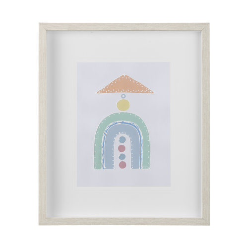 14028 - Pavilion I by Mercana Studio a Hand Embellished Textured Framed Art Print Matted under Glass