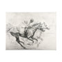 101982-L - Horse Racing I by Mercana Studio a Hand Embellished Textured Canvas