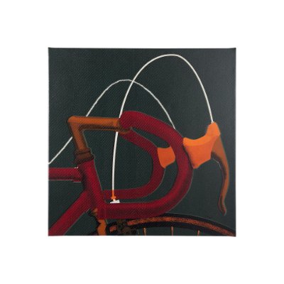 102019-S - Bike Handle Green by Alarm a Hand Embellished Textured Canvas
