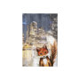 102027-S - City Fox by Mercana Studio a Hand Embellished Textured Canvas