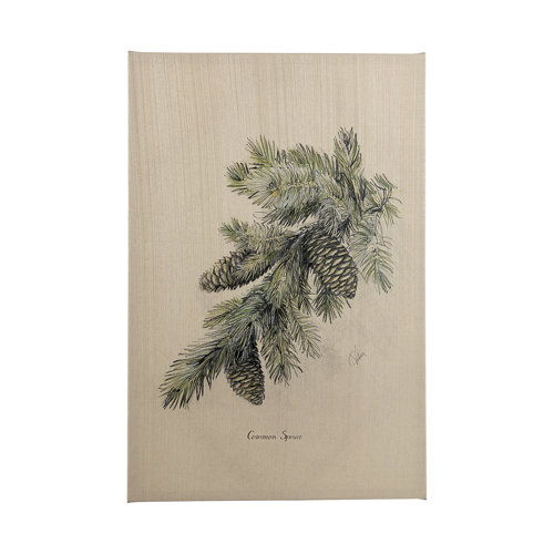 102047-L - Evergreen collection IV by Victoria a Hand Embellished Textured Canvas