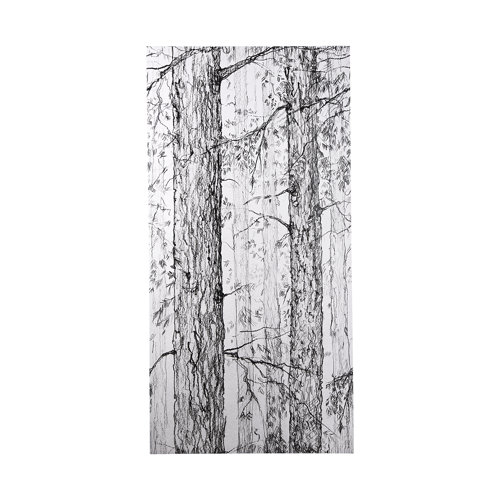 102050-L - Forest BW I by Ariana a Hand Embellished Textured Canvas