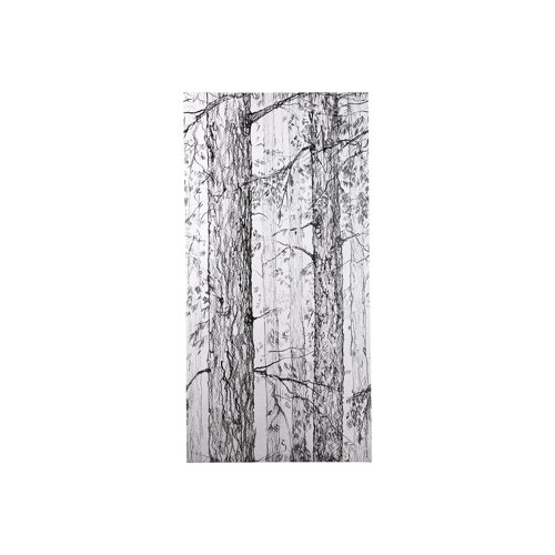 102050-S - Forest BW I by Ariana a Hand Embellished Textured Canvas