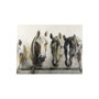 102054-S - Horses by Natali a Hand Embellished Textured Canvas