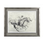 13941 - Horse Racing I by Mercana Studio a Hand Embellished Textured Framed Art Print Matted under Glass
