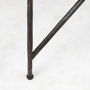 69247-AB - Lorlei 20.0L x 20.0W x 23.8H White Marble Top W/ Gray Iron Legs End and Side Table