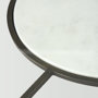 69253-AB - Felicity 36.0L x 36.0W x 16.0H Marble Top W/Iron Frame Coffee Table