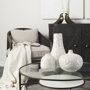 69253-AB - Felicity 36.0L x 36.0W x 16.0H Marble Top W/Iron Frame Coffee Table