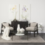69254-AB - Felicity 15.8L X 15.8W X 22.5H Glass Top W/ White Marble Shelf and Antique Gold Base End/Side Table
