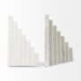 69215 - Sophia 7.0L x 5.3W x 9.3H Marble Set Of Two Book Ends