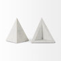 69216 - Sophia 8.0"L x 6.0"W x 7.0"H Marble Set Of Two Bookends