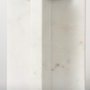 69218 - Sophia 5.5"L x 3.5"W x 8.0"H. Marble Candle Holder Medium