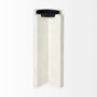 69219 - Sophia 5.5"L x 3.5"W x 10.5"H Marble Candle Holder Large