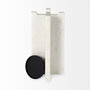 69219 - Sophia 5.5"L x 3.5"W x 10.5"H Marble Candle Holder Large
