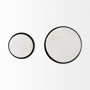 69222 - Sophia 5.0 L x 5.0 W x 3.0 H White Marble Set of 2 Wall Hooks