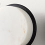 69222 - Sophia 5.0 L x 5.0 W x 3.0 H White Marble Set of 2 Wall Hooks