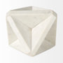 69225 - Sophia 5.5 L x 5.5 W x 8.5 H White Marble Decor Stand