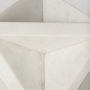 69225 - Sophia 5.5 L x 5.5 W x 8.5 H White Marble Decor Stand
