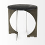 69264-AB - Reinhold II 21L x 21W x 21H Black Marble Top Iron Side Table 