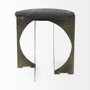 69264-AB - Reinhold II 21L x 21W x 21H Black Marble Top Iron Side Table 
