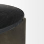 69264-AB - Reinhold II 21L x 21W x 21H Black Marble Top Iron Side Table 
