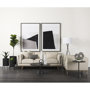 69493 - Micra 9.1L x 2.6W x 10.9H Matte Black Metal Decorative Object on a Stand
