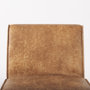 69614 - Damon 19.8L x 26.3W x 31.8H Cognac Brown Faux Leather Dining Chair