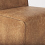 69614 - Damon 19.8L x 26.3W x 31.8H Cognac Brown Faux Leather Dining Chair