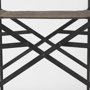 69630 - Direttore 19.3L x 19.3W x 44.1H Brown/Gray Suede W/ Metal Frame Bar Stool