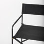 69631 - Direttore 19.3L x 19.3W x 40.2H Black Leather W/Black Frame Bar Stool