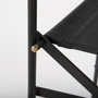 69631 - Direttore 19.3L x 19.3W x 40.2H Black Leather W/Black Frame Bar Stool