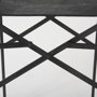 69631 - Direttore 19.3L x 19.3W x 40.2H Black Leather W/Black Frame Bar Stool