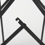 69631 - Direttore 19.3L x 19.3W x 40.2H Black Leather W/Black Frame Bar Stool