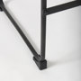 69631 - Direttore 19.3L x 19.3W x 40.2H Black Leather W/Black Frame Bar Stool
