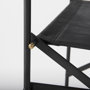 69632 - Direttore 19.3L x 19.3W x 44.1H Black Leather Seat W/Black Iron Frame Bar Stool