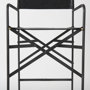 69632 - Direttore 19.3L x 19.3W x 44.1H Black Leather Seat W/Black Iron Frame Bar Stool