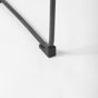 69632 - Direttore 19.3L x 19.3W x 44.1H Black Leather Seat W/Black Iron Frame Bar Stool