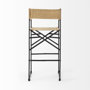 69634 - Direttore 44.1H Brown Leather Seat W/Black Iron Frame Bar Stool