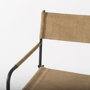 69634 - Direttore 44.1H Brown Leather Seat W/Black Iron Frame Bar Stool