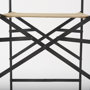 69634 - Direttore 44.1H Brown Leather Seat W/Black Iron Frame Bar Stool