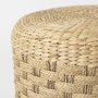 69580 - Michelle 17.7L x 17.7W x 17.7H Light Brown Woven Seagrass Round Pouf 