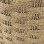 69580 - Michelle 17.7L x 17.7W x 17.7H Light Brown Woven Seagrass Round Pouf 