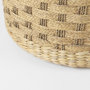 69580 - Michelle 17.7L x 17.7W x 17.7H Light Brown Woven Seagrass Round Pouf 