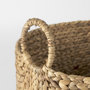 69582 - Sivan 19.7L x 19.7W x 23.6H (Set of 3) Light Brown Water Hyacinth Round Basket W/ Handles