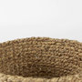 69584 - Morocco (Set of 3) Brown Two Tone Water Hyacinth and Cornhusk Round Basket W/ Handles 