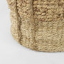 69584 - Morocco (Set of 3) Brown Two Tone Water Hyacinth and Cornhusk Round Basket W/ Handles 