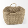 69588 - Emra (Set of 3) Light Brown Seagrass Rectangular Basket W/ Handles