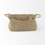 69588 - Emra (Set of 3) Light Brown Seagrass Rectangular Basket W/ Handles